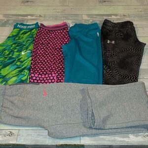 Nike, Under Armour & Reebok Pant/ Leggings Lot sz X-Large